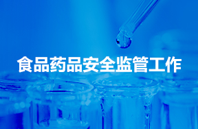 食品药品安全监管工作